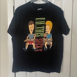 Beavis and Butt-Head 2025 “Uh, This Sucks” By Viacom Size Large In Black